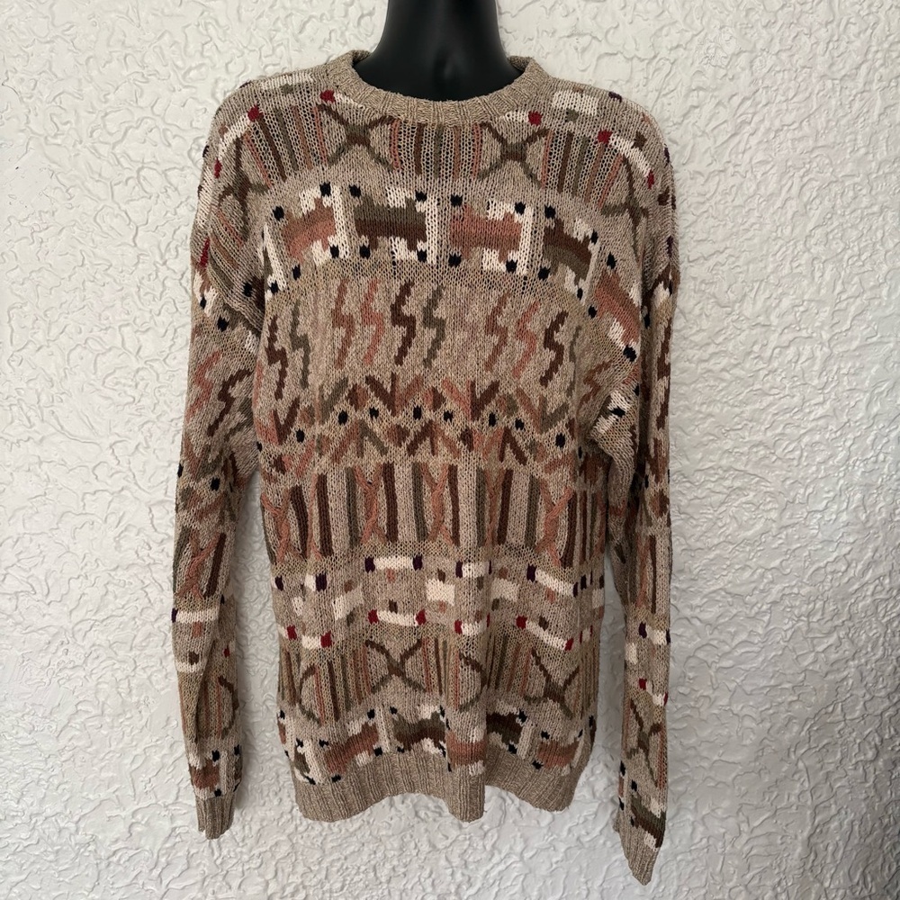 Vintage Barry Bricken Sweater Large Silk Blend - Picture 2 of 5